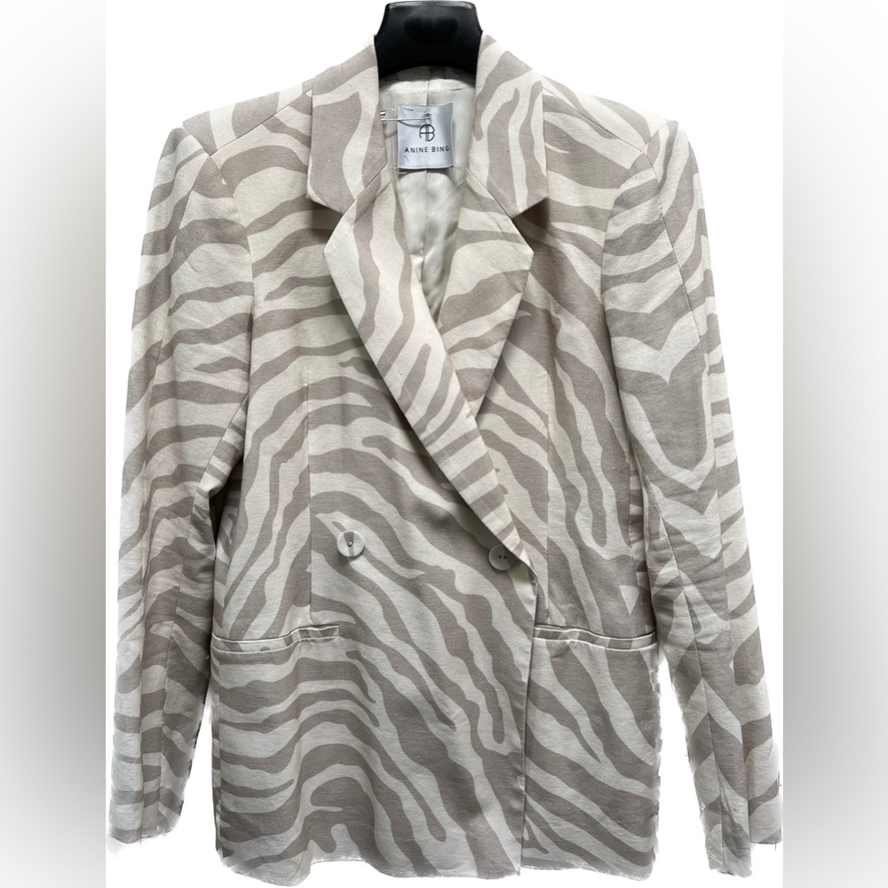 Anine Bing | Zebra Stripe Blazer